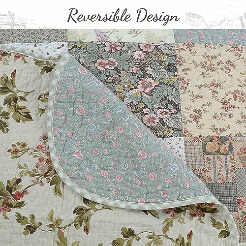 image for Cozy Line Home Fashions Country Farm Vintage Antique Floral Real Patch