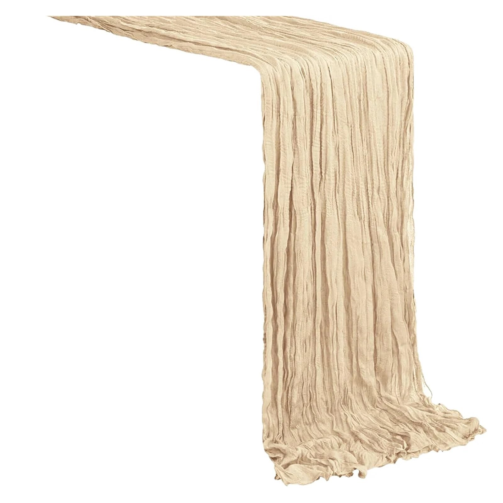 Chiffon Table Runner Table Runner Cheesecloth Gauze Cheese Cloth Party Home Decor(Color 6,90x180cm)