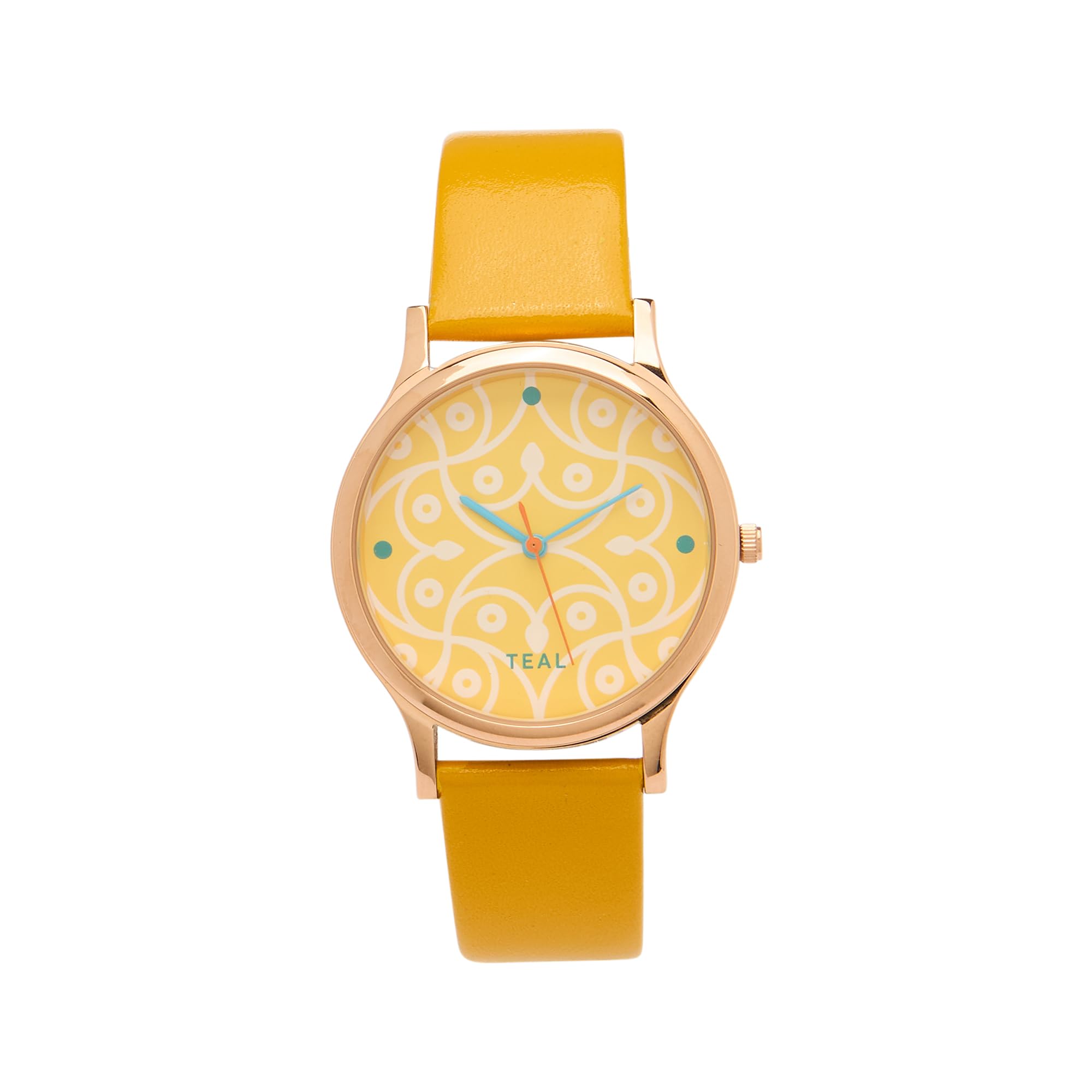 TEAL BY CHUMBAK Round Dial Analog Watch for Women|Urban Ballerina Collection| Solid Vegan Leather Strap|Gifts for Women/Girls/Ladies |Stylish Fashion Watch for Casual/Work