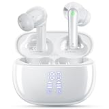 Wireless Earbuds&comma; Bluetooth 5&period;3 Ear Buds&comma; Headphones with Clear Stereo Sound&comma; 40H Playtime with LED Digital Display&comma; IPX7 Waterproof Earphones Built-in Mic for Phone Tablet Sports Workout