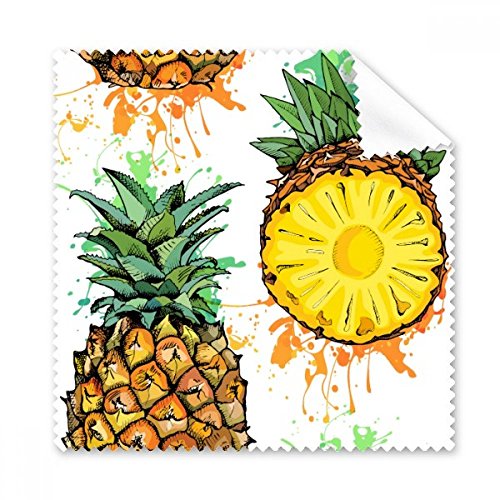 Chiffon nettoyant pour écran pinapple jaune pour verres de lunettes