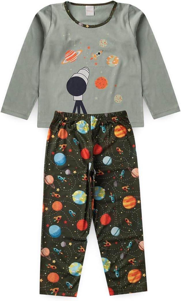 Pijama Menino Longo Brilha no Escuro