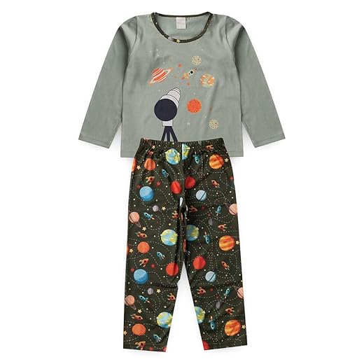 Pijama Menino Longo Brilha no Escuro