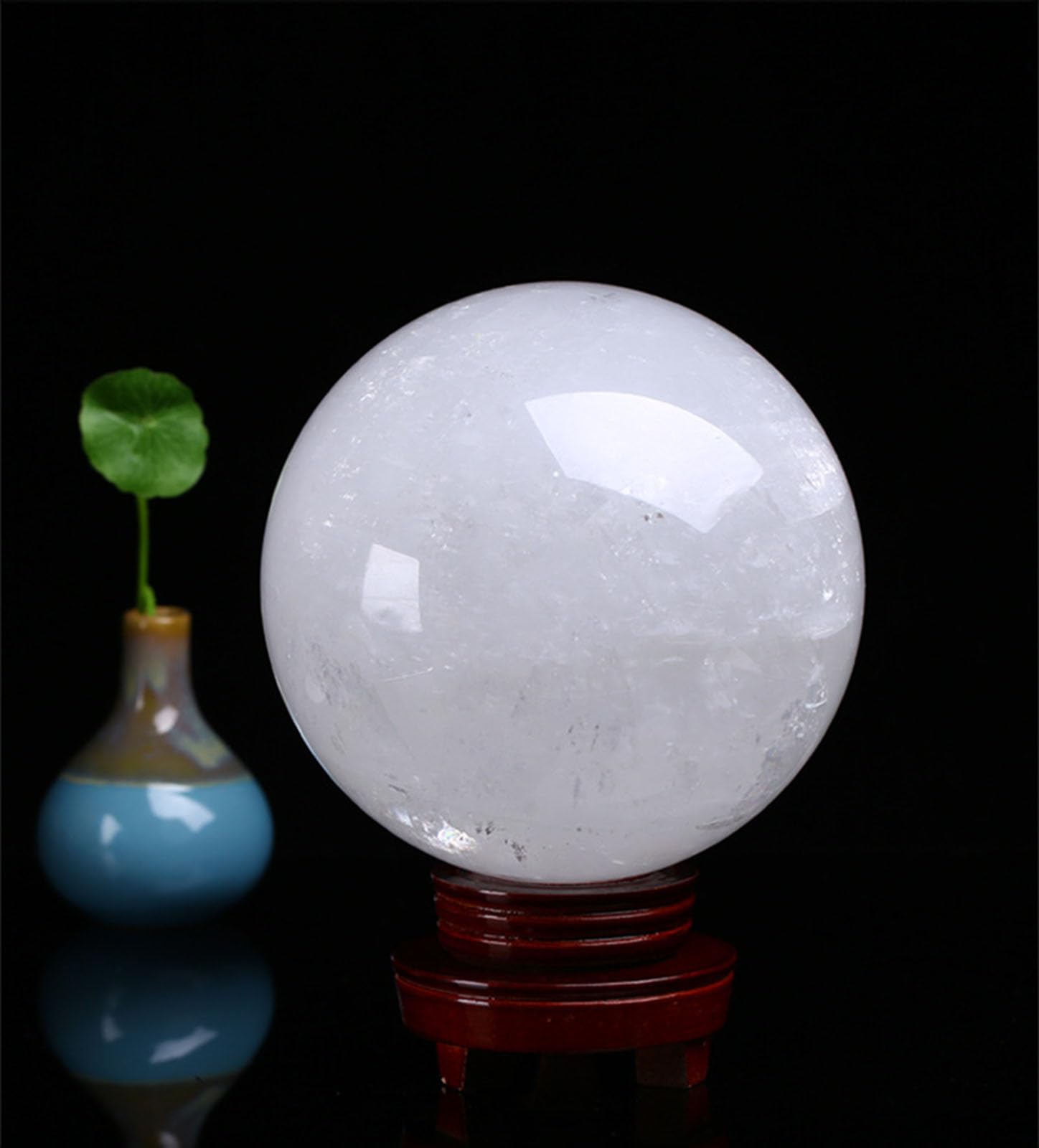 ation Heilsteinkugel for Wahrsagerei/Chakra-Balance/Yoga, 90 mm/3(80mm/3.14in)