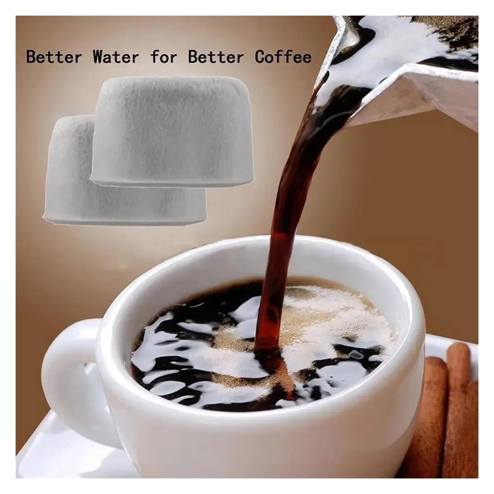 Kohlewasserfilter, Filtration, kompatibel mit Ninja ES601/655/701 Kaffeemaschinen, 6 Stück