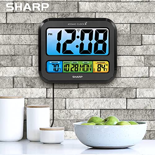 Sharp SPC1107EL Atomic Clock With Bright Color Display thumb #6