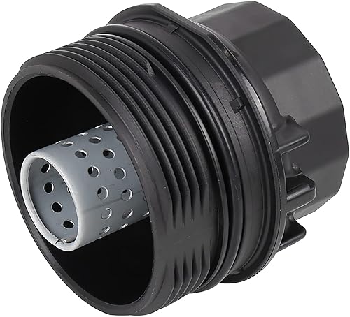 Miniatura 6 de X AUTOHAUX Cubierta negra del casquillo del filtro del motor del aceite del coche para Toyota Corolla 2008-2012 Matrix Prius para Scion XD