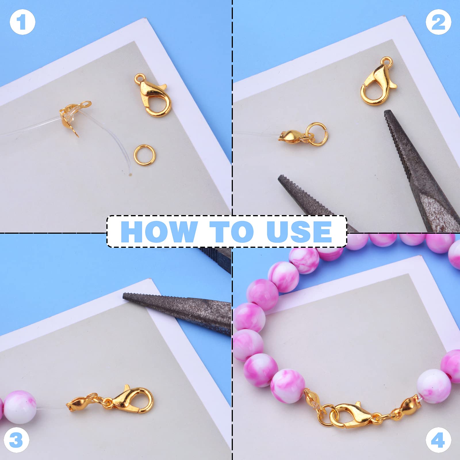 Lot De 500 Accessoires De Fabrication De Bijoux En Argent, 100