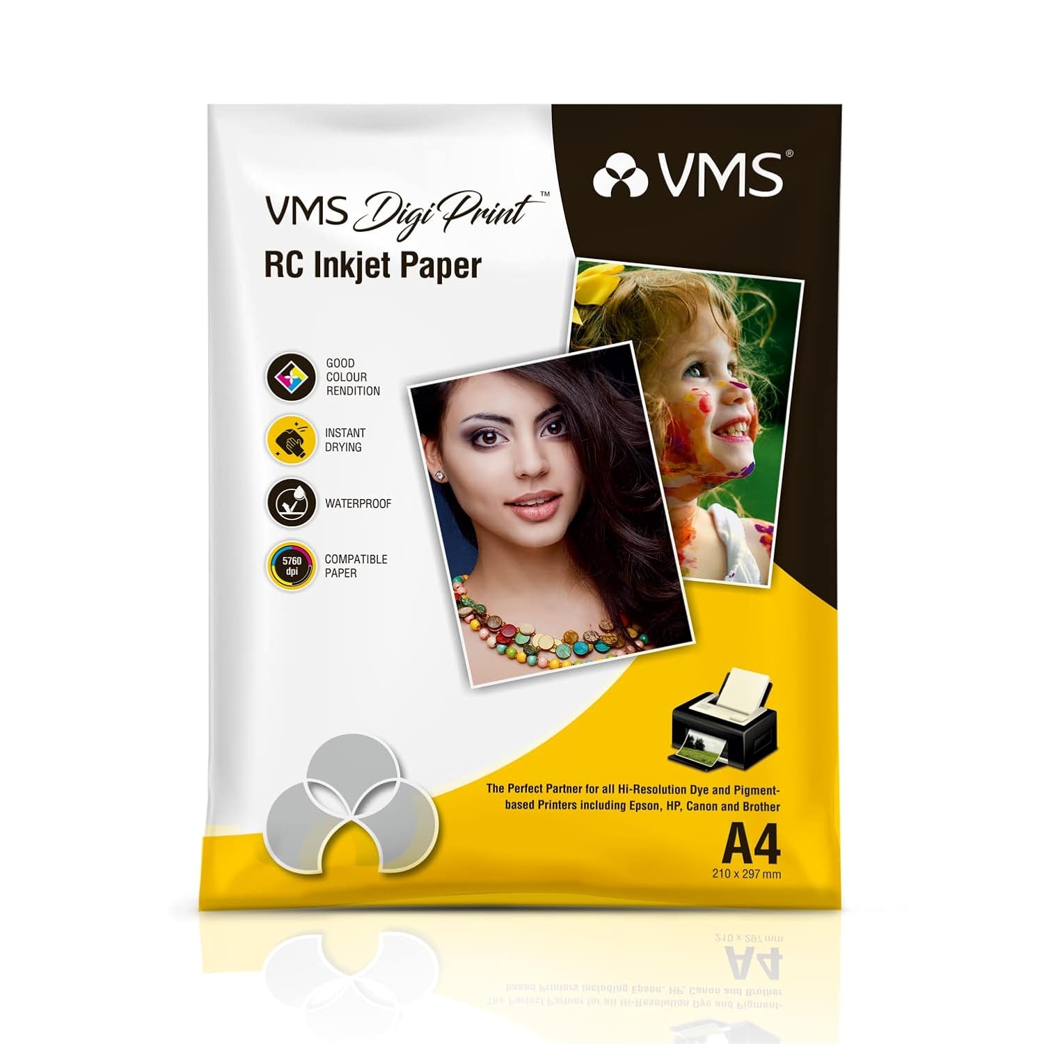 VMS DigiPrint 240 GSM A4 Matte Photo Paper – Water Resistant, Pack of 20 sheets, Compatible with all Inkjet Printers VMS DigiPrint 240 GSM A4 Matte Photo Paper – Water Resistant, Pack of 20 sheets, Compatible with all Inkjet Printers