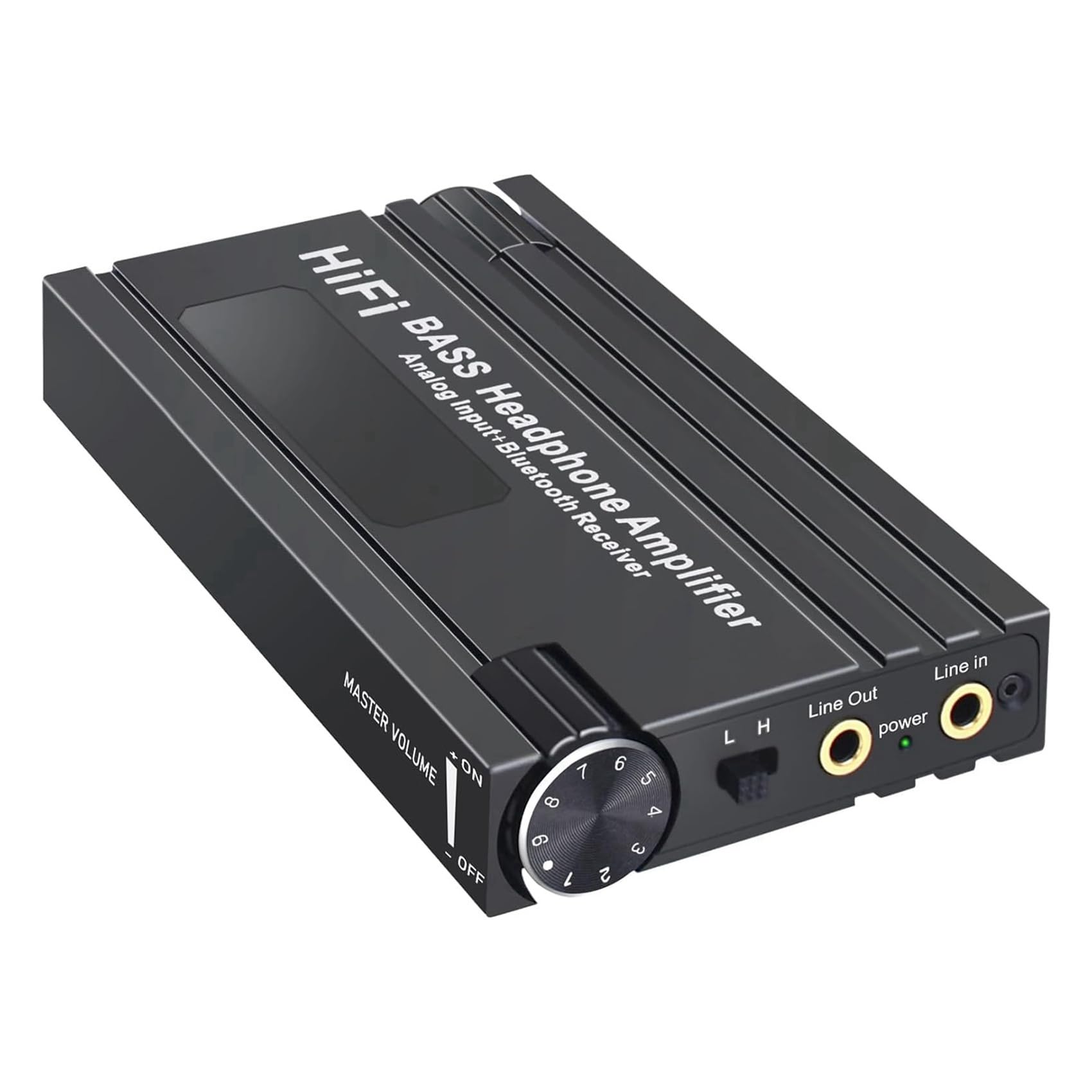 2X Amplificatore per Cuffie HiFi Bluetooth Amplificatore per Auricolari HiFi Portatile con Controllo del Volume dei per MP3/MP4/Telefoni/Lettore Digitale