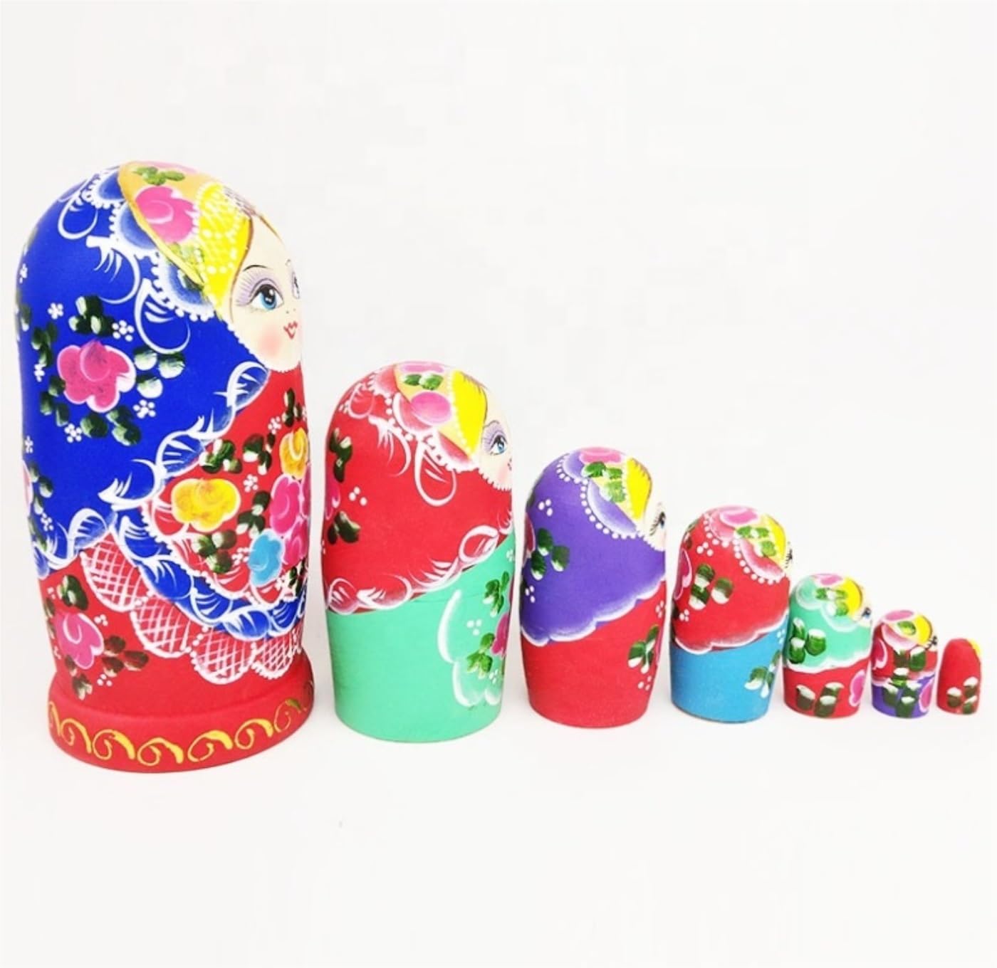 Rosyjska Matrioszka Lalka 7 Warstw/zestaw Drewniane Rosyjskie Lalki Gniazdujące Matryoshka Ręcznie Malowane Lalki Calssical Craft Matrioszka Rosyjska