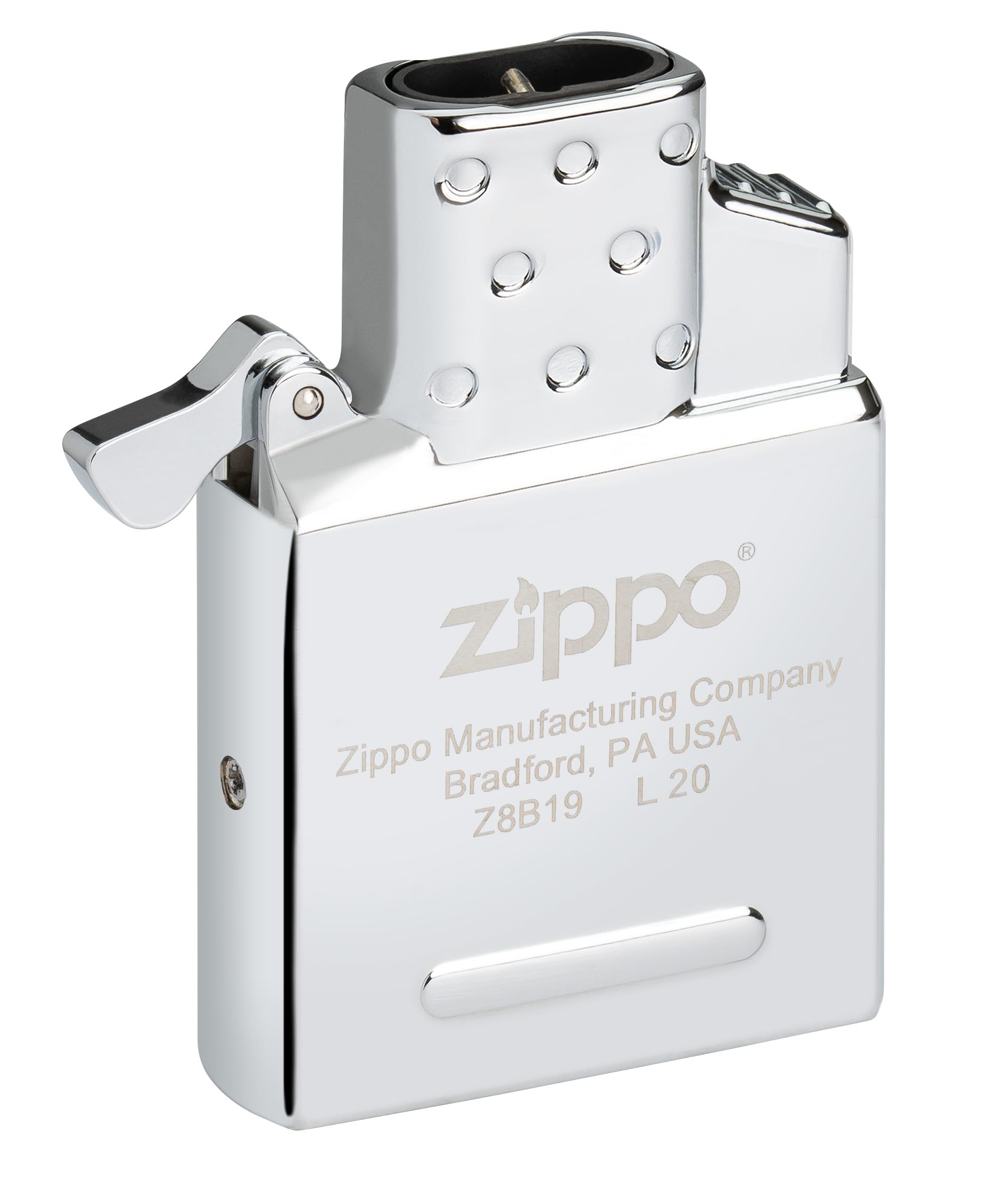 Zippo Gaseinsatz für Sturmfeuerzeuge - Double Flame Insert - Nachfüllbar mit Butangas - Passt in alle klassischen Zippo-Gehäuse