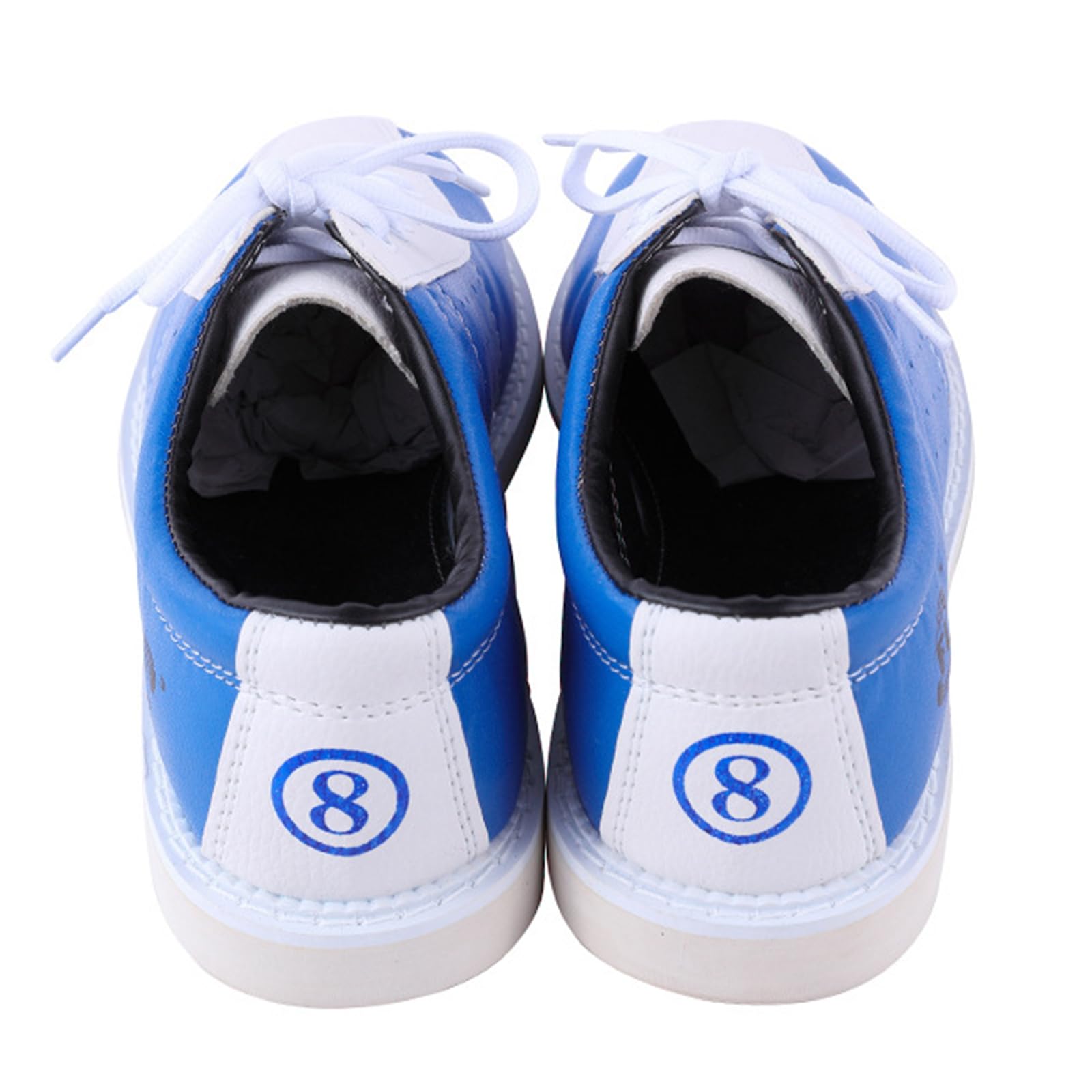 NGARY Herren Bowlingschuhe Leichtes Ledertraining bequemer Nicht rutscher Mikrofaser-Sohle-Bowlingschuhe