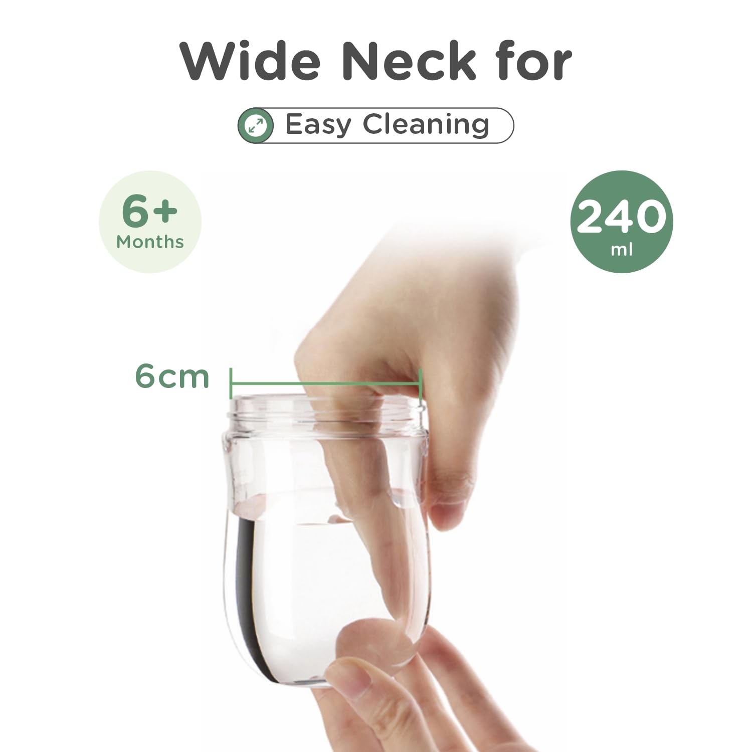 R for Rabbit Tritan Tweet 240 ml Spout Cup for Kids | Twin Handle Non Toxic BPA Free Soft Silicone Spout Sipper Bottle | Leak Proof Drinking Sippy Cup for 1+ Year Kids Boy & Girl (Green) 4