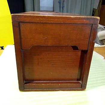 Amazon.co.jp: 銭箱 木製 収納箱 アンティーク レトロ 古民具 賽銭箱