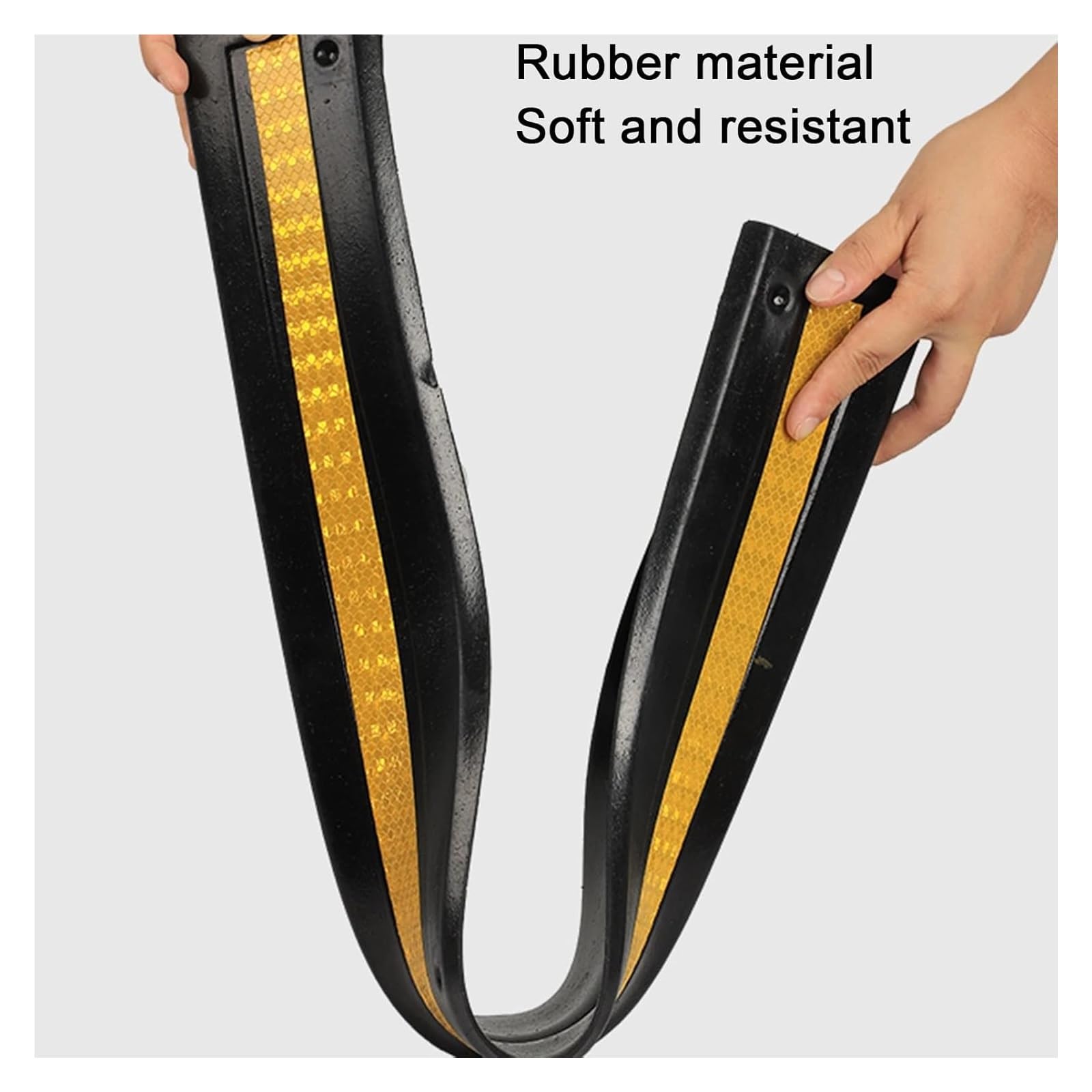 Protector De Esquina De Pared De Goma, Protector De Pared De Garaje, Columna De Goma En Forma De L para Garajes Y Aparcamientos, Protector De Esquina De Pared R(2 Piezas - 40 Cm)