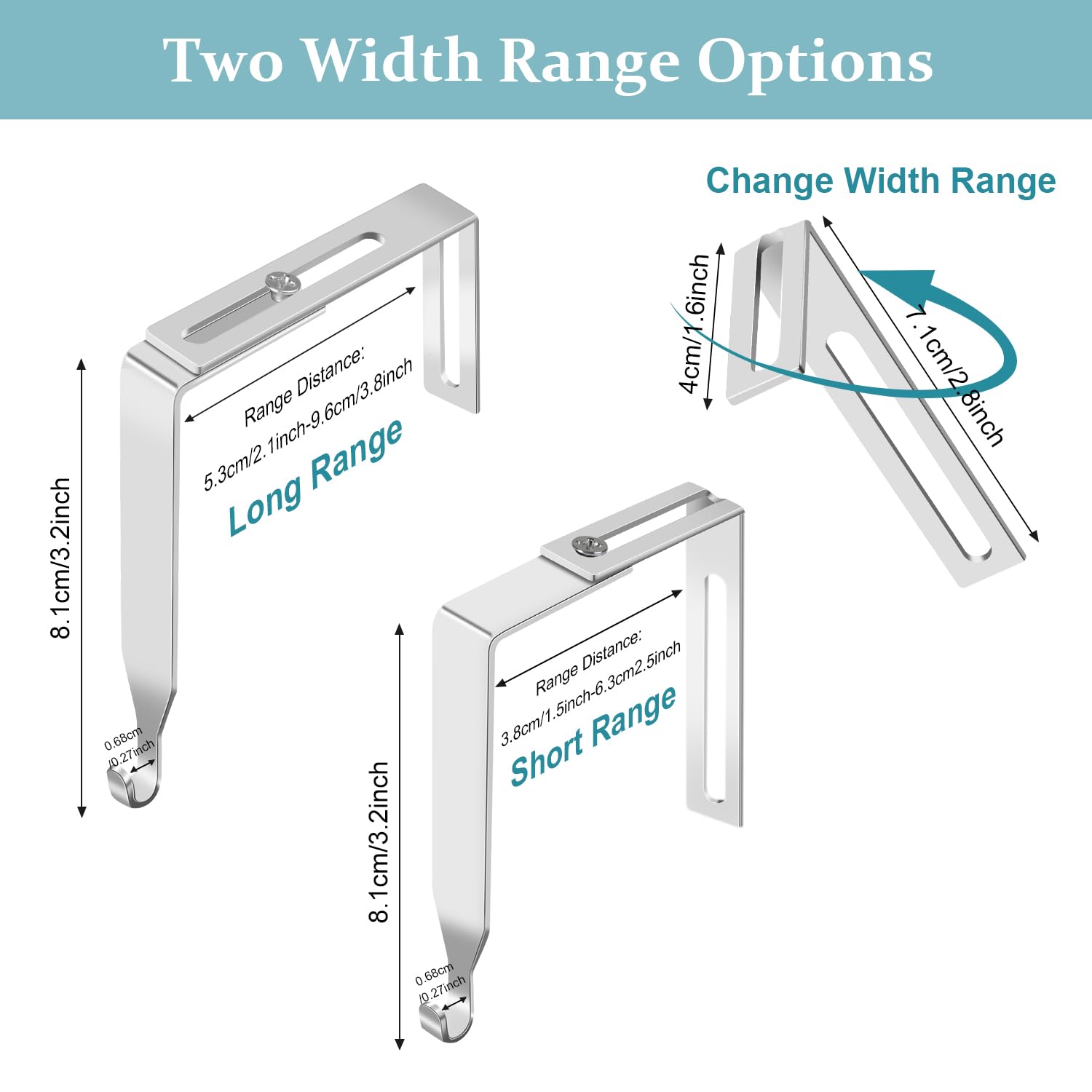 Universal Panel Hanger Adjustable Cubicle Hooks - Metal Partition Hangers  For Office Walls \u0026 Home Organization Office Organization, image size:1500x1500