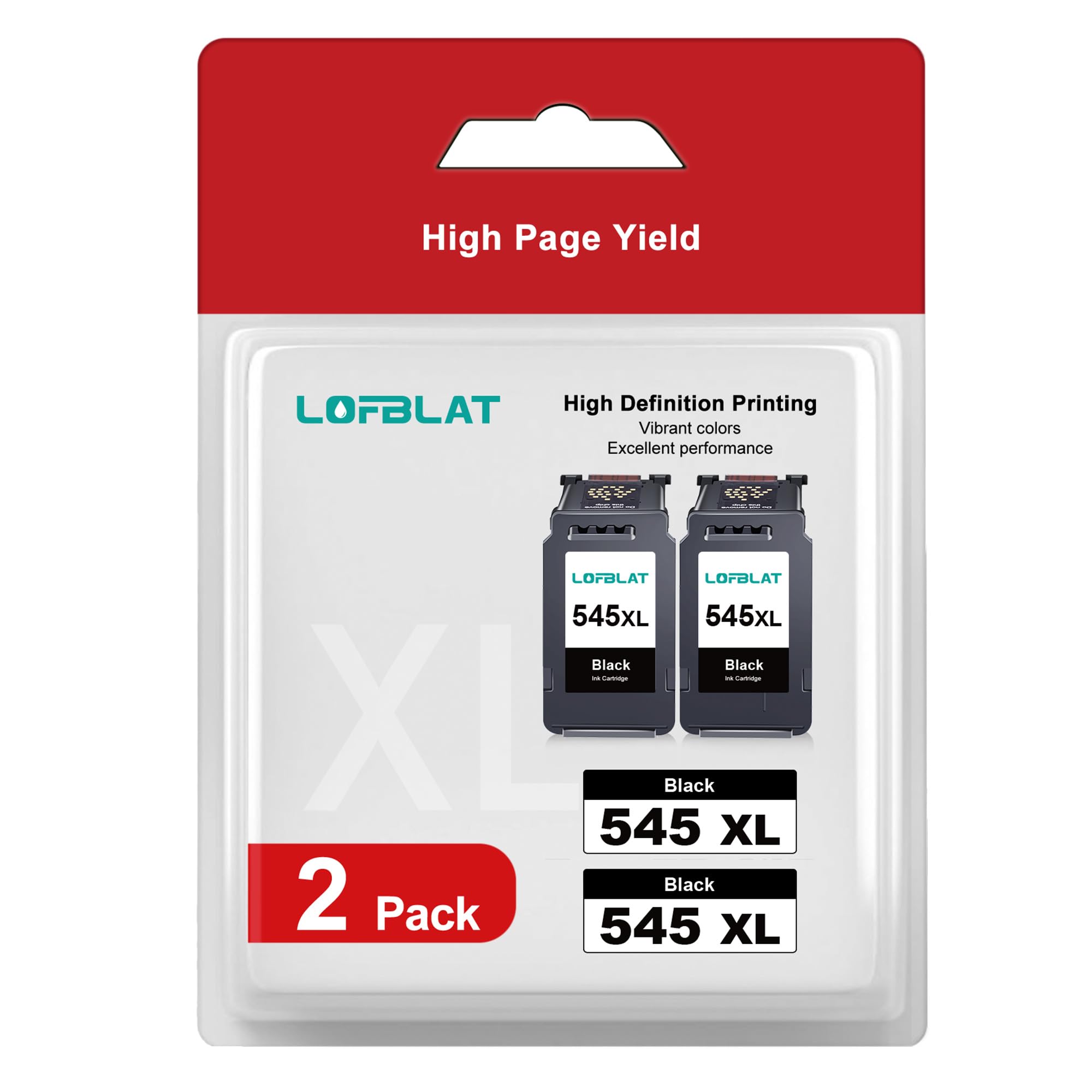 PG 545 XL PG 545 Schwarz Ersatz für Canon Druckerpatronen 545 Multipack Black für MX495 Patronen Pixma TS3350 MG2550s TS3150 TR4550 MG3050 TR4551 MG2950 MX490 MG2555s (2er-Pack Schwarz)