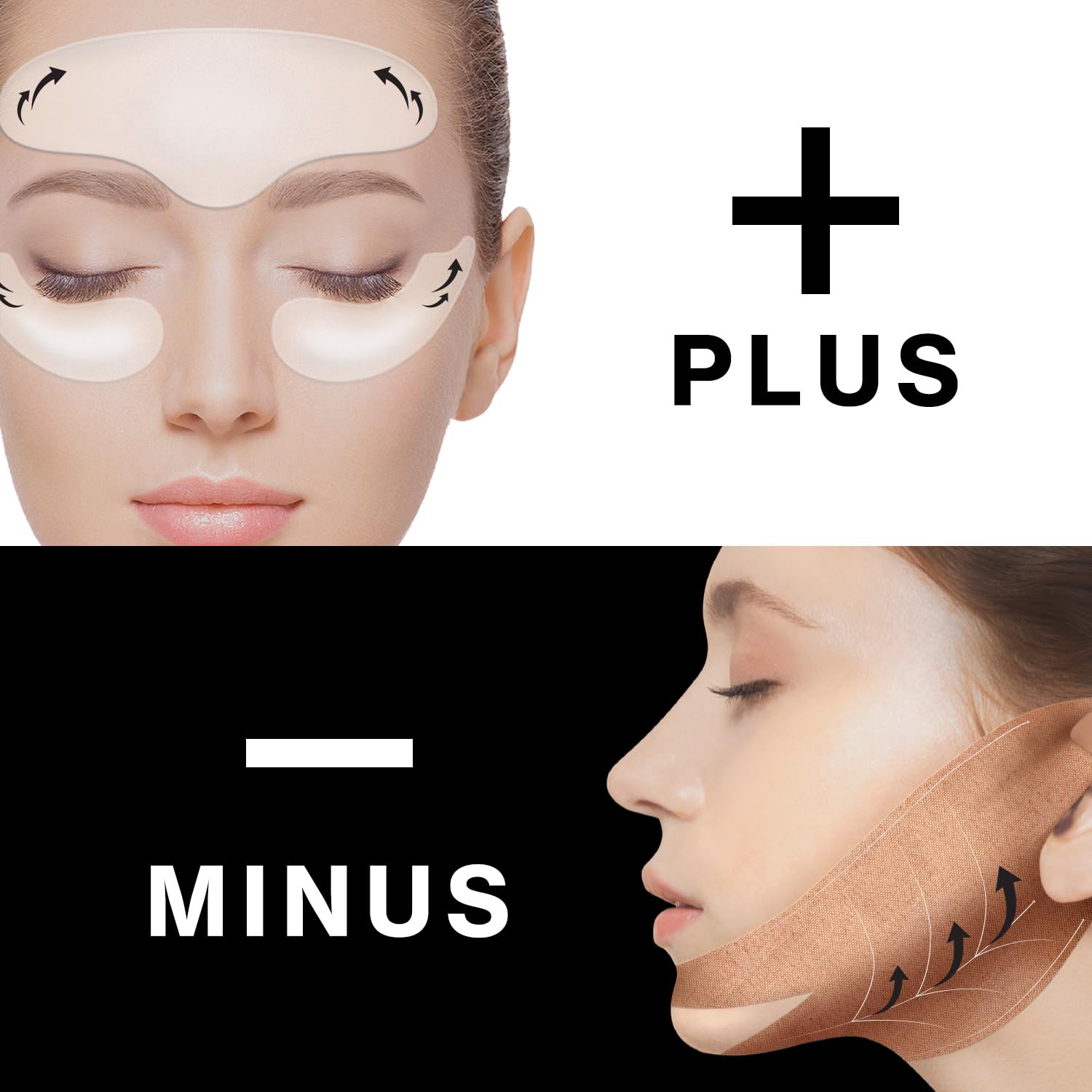 Face Fit Plus Patch V2 (4 ea.) — Korean 3D Water-Soluble Hydrogel Face Patches with Peptides, Collagen Hyaluronic Acid for Hydrated, Smoother, Lifted-Looking for Forehead, Under-Eye - Image 3