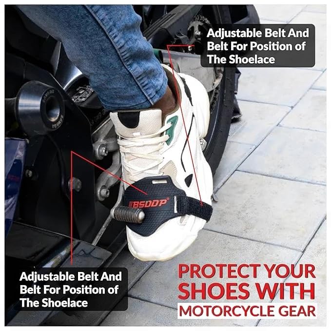 Image of Bike Gear Shift Knob Cover with Pro Taper Gear Shifter Collar Shoe Pad Protector for Universal for All Motorcycle