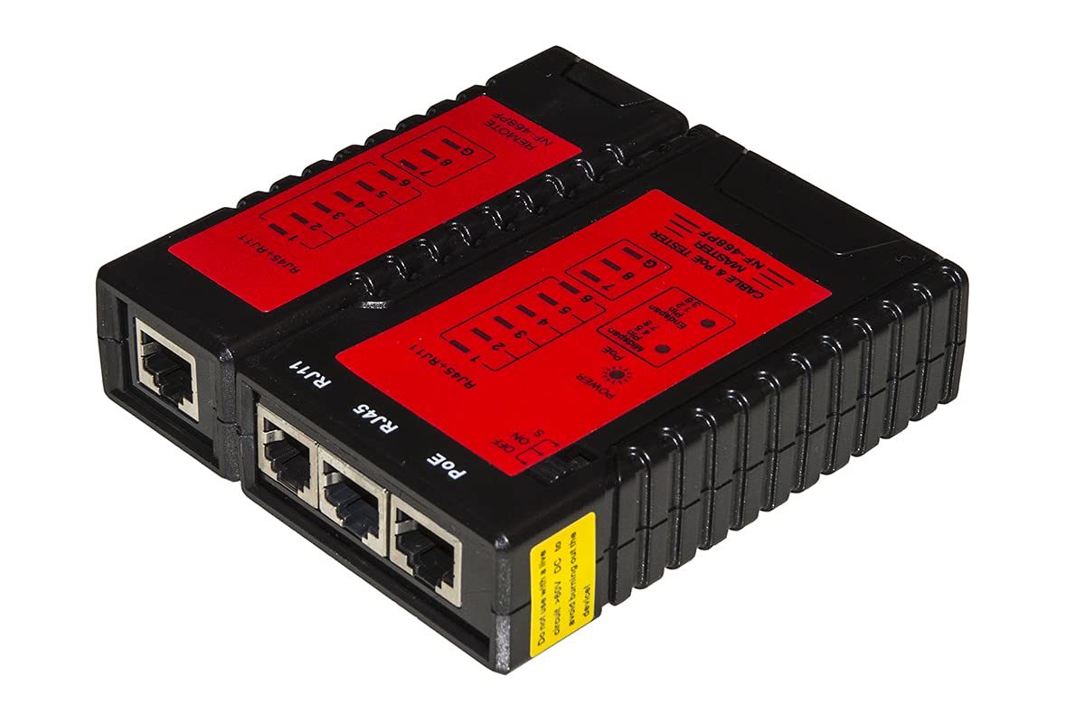 TESTER SIECI DO KABLI SIECIOWYCH RJ11 RJ45 I POE