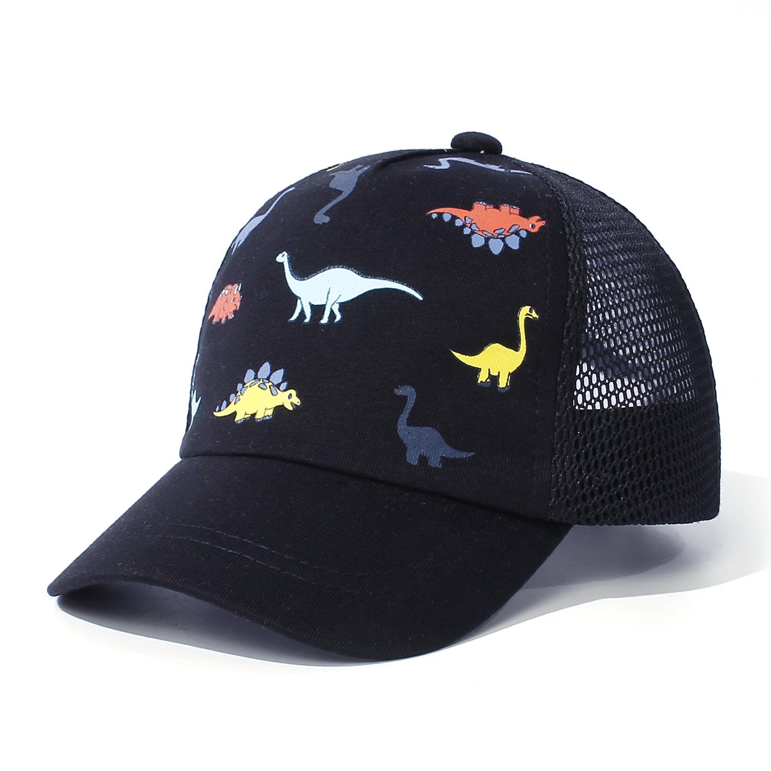 DRESHOW Niño Béisbol Gorra Bebé Sol Sombrero Lindo Sólido Color & Dinosaurio Patterned Gorras Unisex Bebé Camionero Sombreros Infantil Niño Kid Sombreros para Niños Niñas