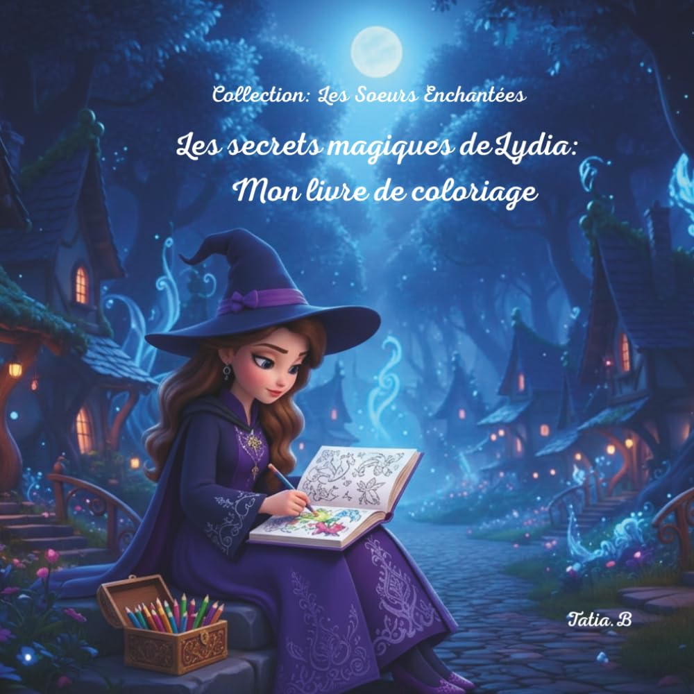 Les secrets magiques deLydia: Mon livre de coloriage: Collection: Les Soeurs Enchantées