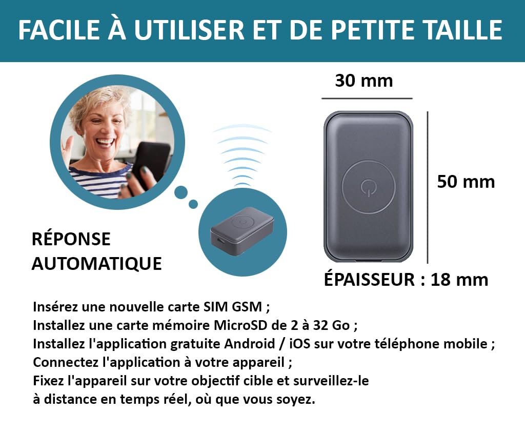 [Mis à Jour en 2025] Dispositif GSM Micro Espion Ecoute a Distance en Temps réel Qui Vous Appelle ou Que Vous Pouvez Appeler, Micro Espion Enregistreur Vocal & Optimisation Vocale Enregistreur Audio