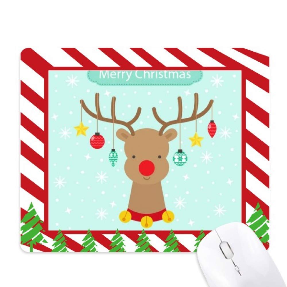 Tapis de souris Noël flocon star ampoule deer grand format pour bureau - 6