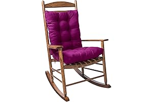 Purple Rocking Chair Cushion for a Comfortable Outdoor Experience