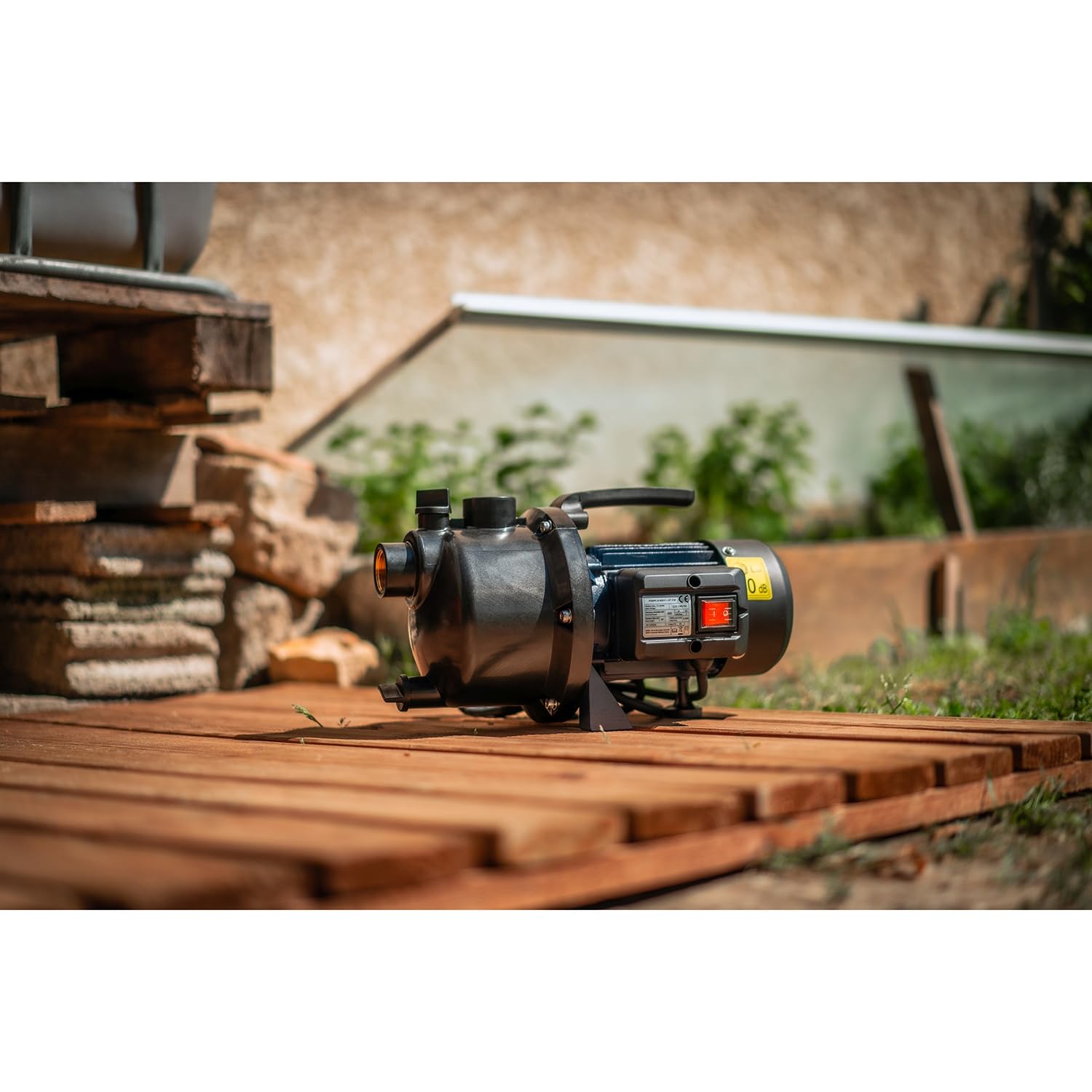 SPID'O - Bomba de Riego JE-600-P 600W - 3 m3/h - 3 bar - Bomba de Superficie Ligera para Jardín