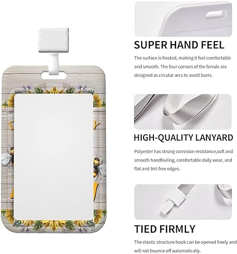 Miniatura 4 de Grúa japonesa de olas de mar, soporte para credencial de identificación con cordón, protector de identificación vertical para enfermera, enfermería,