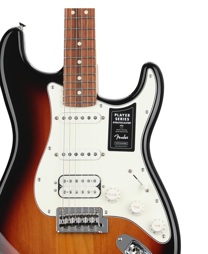 Amazon.com: Fender Player Stratocaster HSS Electric Guitar, 3