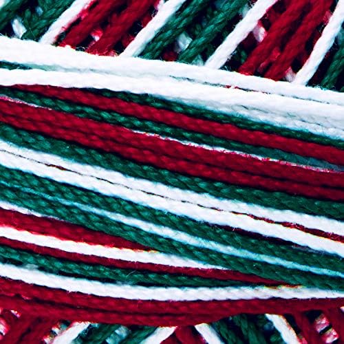 Handy Hands Lizbeth Egyptian Cotton Crochet Thread, Tatting Thread, and Knitting Thread Size 3 (50 Grams 120 Yards) – HH03116, Christmas Delight image 4