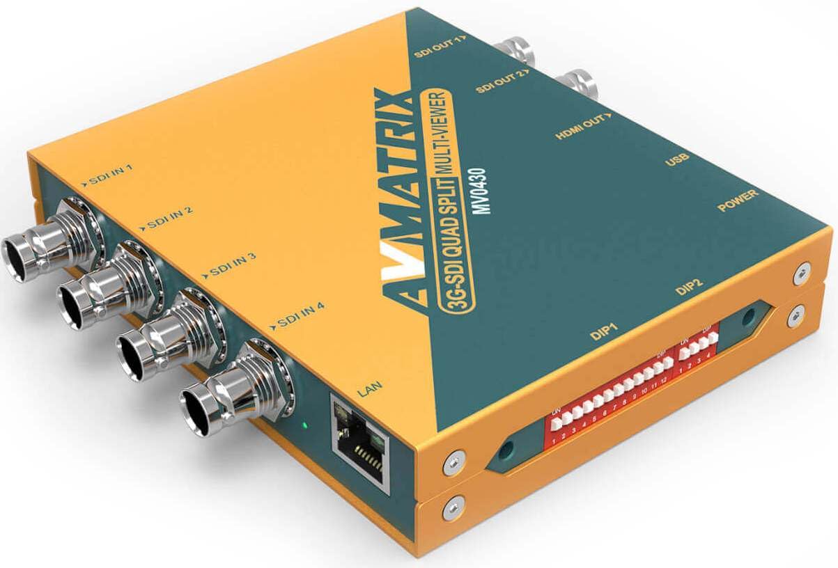 Amazon.com: AVMATRIX MV0430 3G-SDI Quad Spilt Multiviewer with SDI