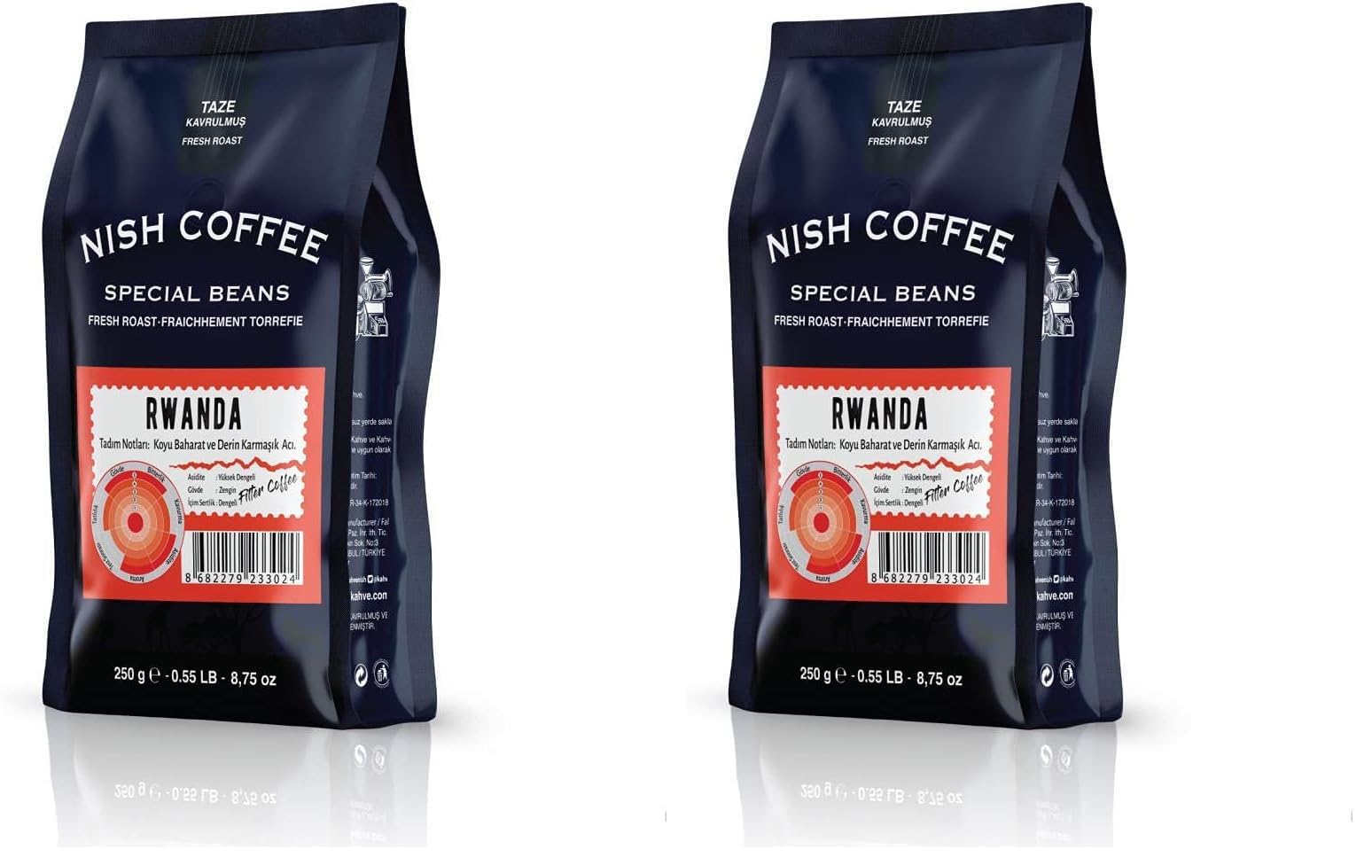 Nish Filtre Kahve Rwanda 250 gr (2 paketi)