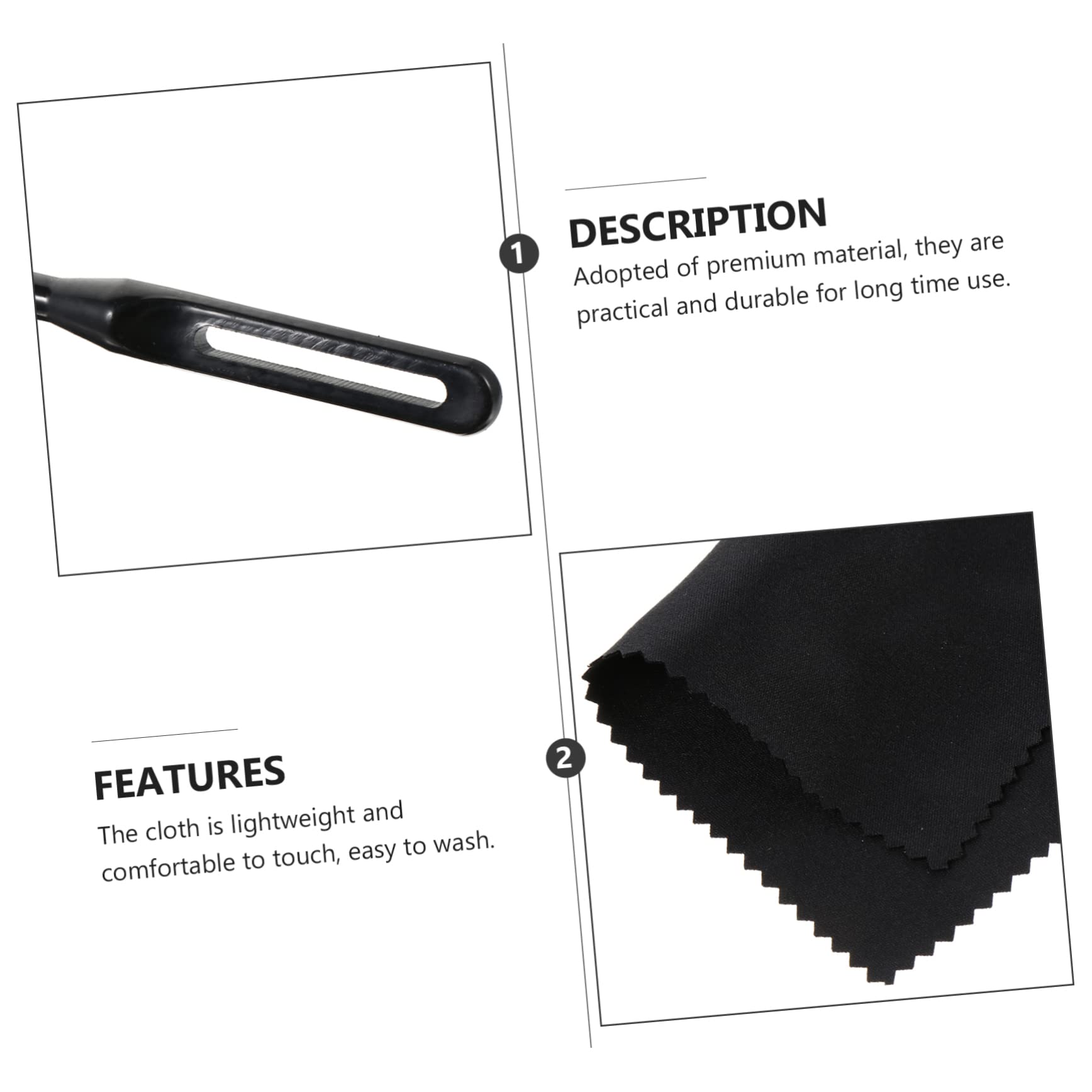 JOINPAYA Flute Cleaning Rod and Cloths Set Pack Tarnishing Cloth for Flute Smooth Surface