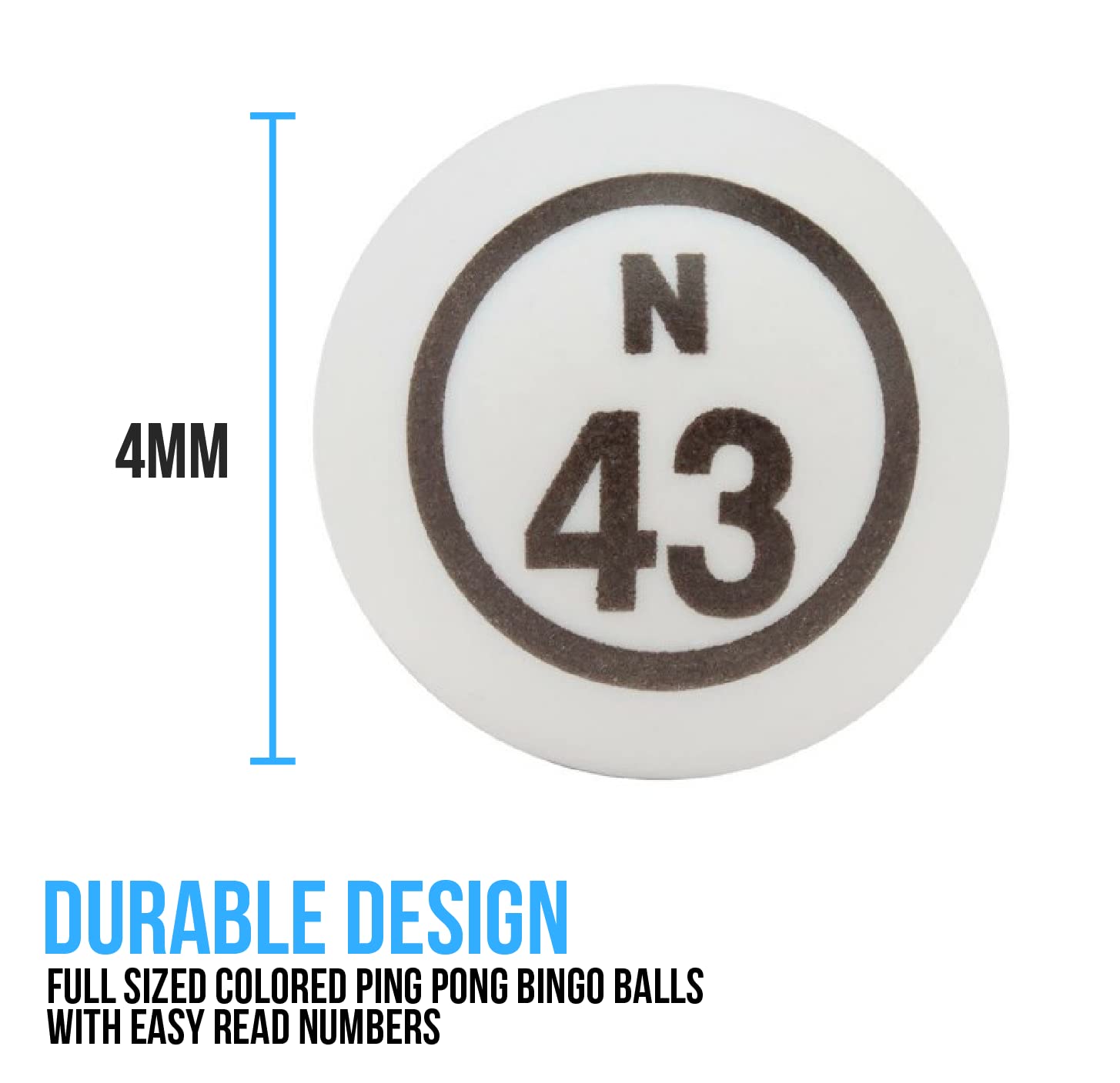 Regal Games Jumbo Professional Bingo Cage Includes Brass Cage, 75