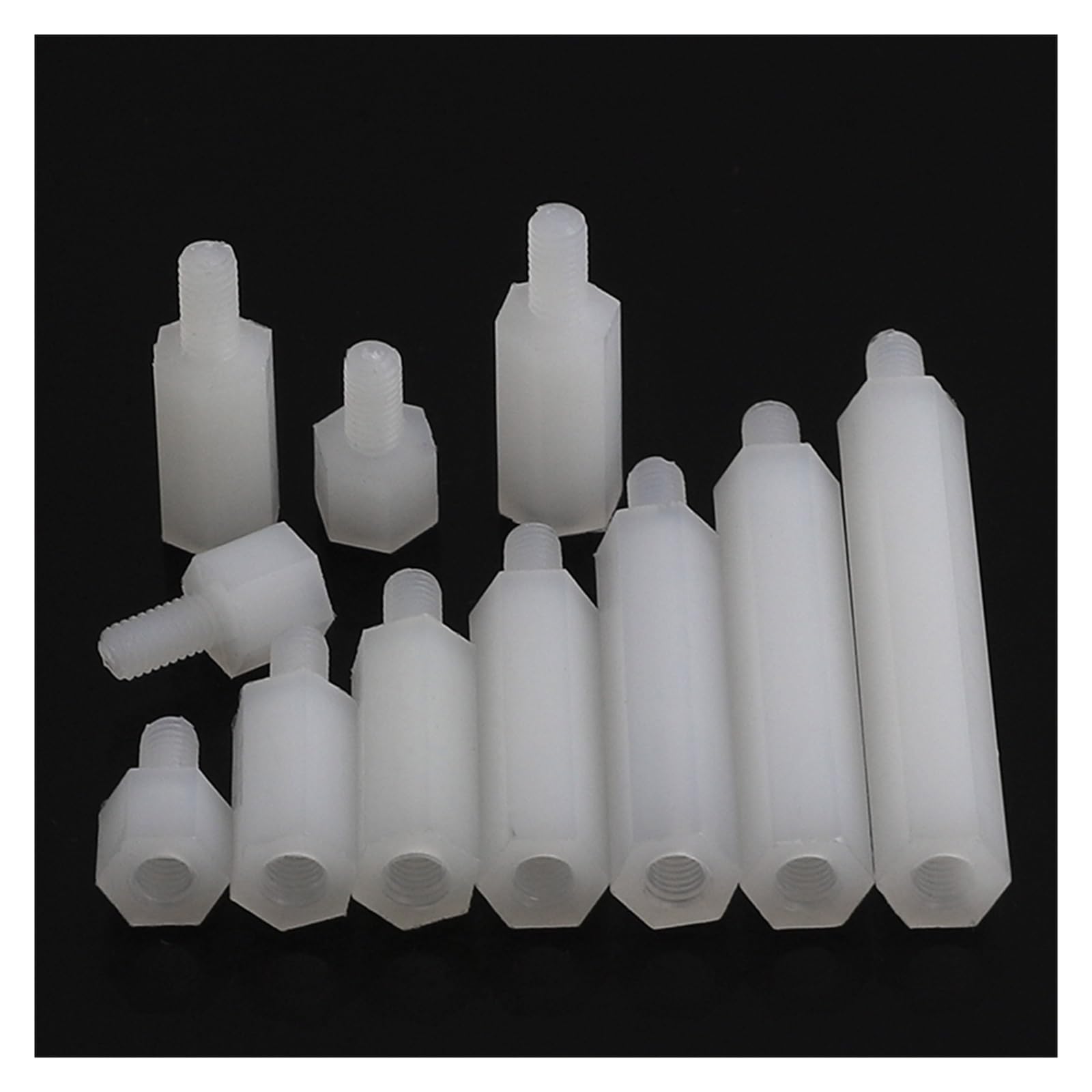 25/50 pezzi M3 M4 distanziali esagonali in nylon maschio femmina distanziali esagonali in nylon distanziatori in plastica in nylon viti distanziatrici(WHITE,5MM_M3 50PCS 25/50 pezzi M3 M4 distanziali esagonali in nylon maschio femmina distanziali esagonali in nylon distanziatori in plastica in nylon viti distanziatrici(WHITE,5MM_M3 50PCS