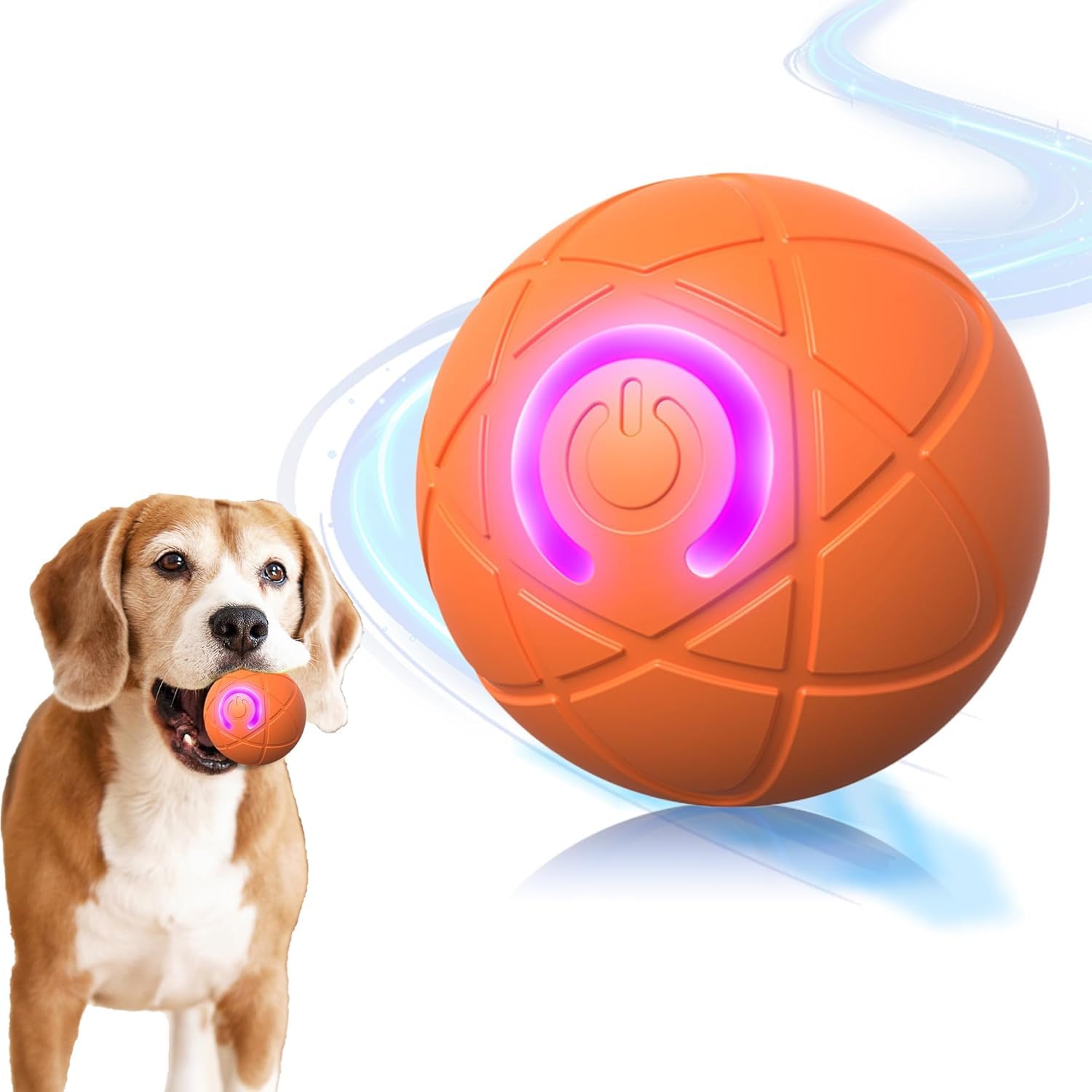 IRIDESCENT Interactive Dog Toys Dog Balls Activated Automatic Rolling Ball for Puppy Small Medium Dogs Smart Jumping Automatic