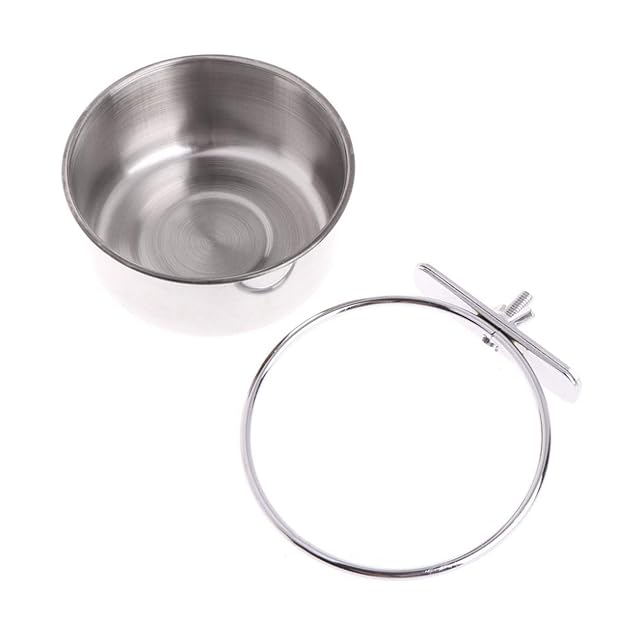 Foto 8 de 8 de Anawakia Cuenco colgante de acero inoxidable para pájaros, alimentador de semillas de agua