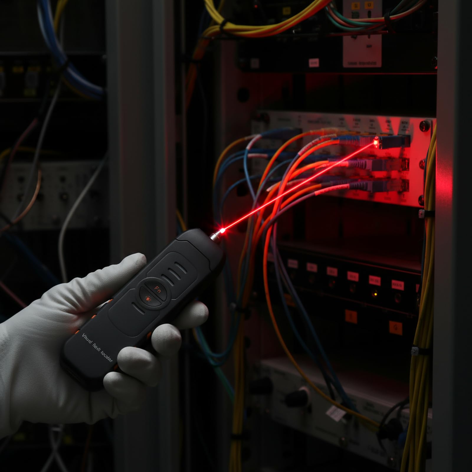 Localisateur Visuel de Défauts, 5 km Testeur de Fibre Optique FTTH avec Interface Universelle 2,5 mm, Testeur à Stylo à Lumière Rouge VFL, Testeur Fibre Optique, pour Interface FC SC ST