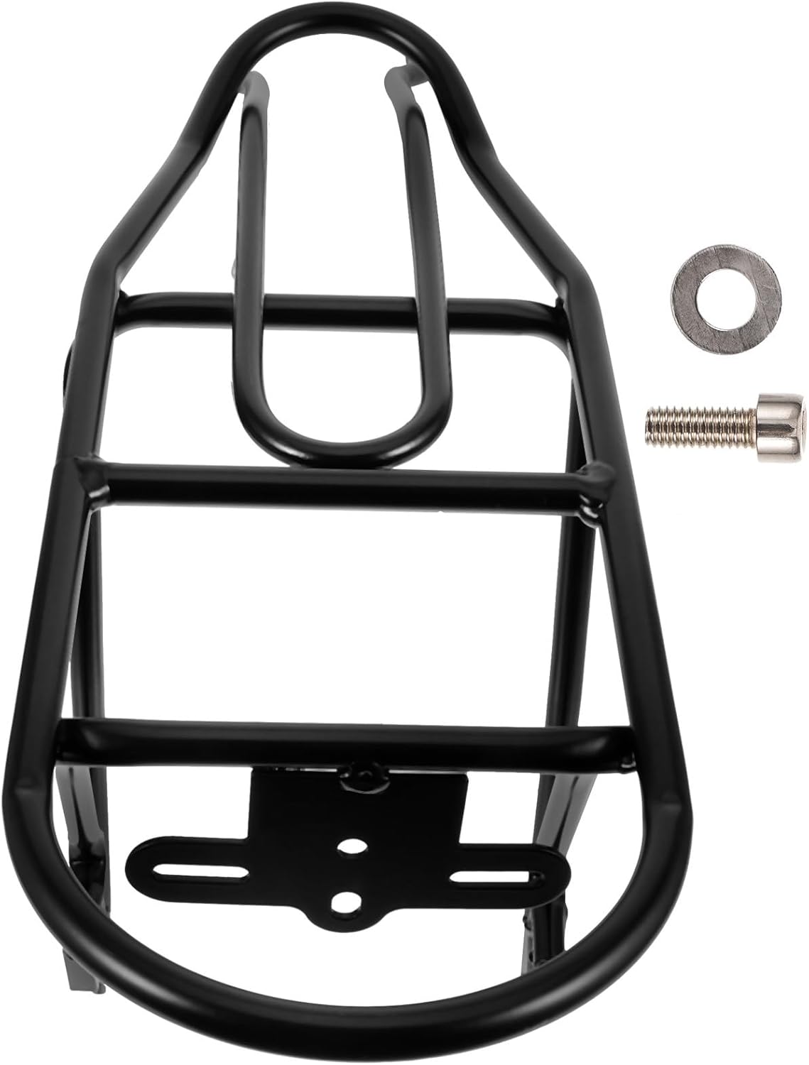 Luxshiny Bike Rear Rack Aluminum Alloy 20-inch Folding Bike Cargo Rack Black Bicycle Backseat Luggage Carrier for Commuting and Touring