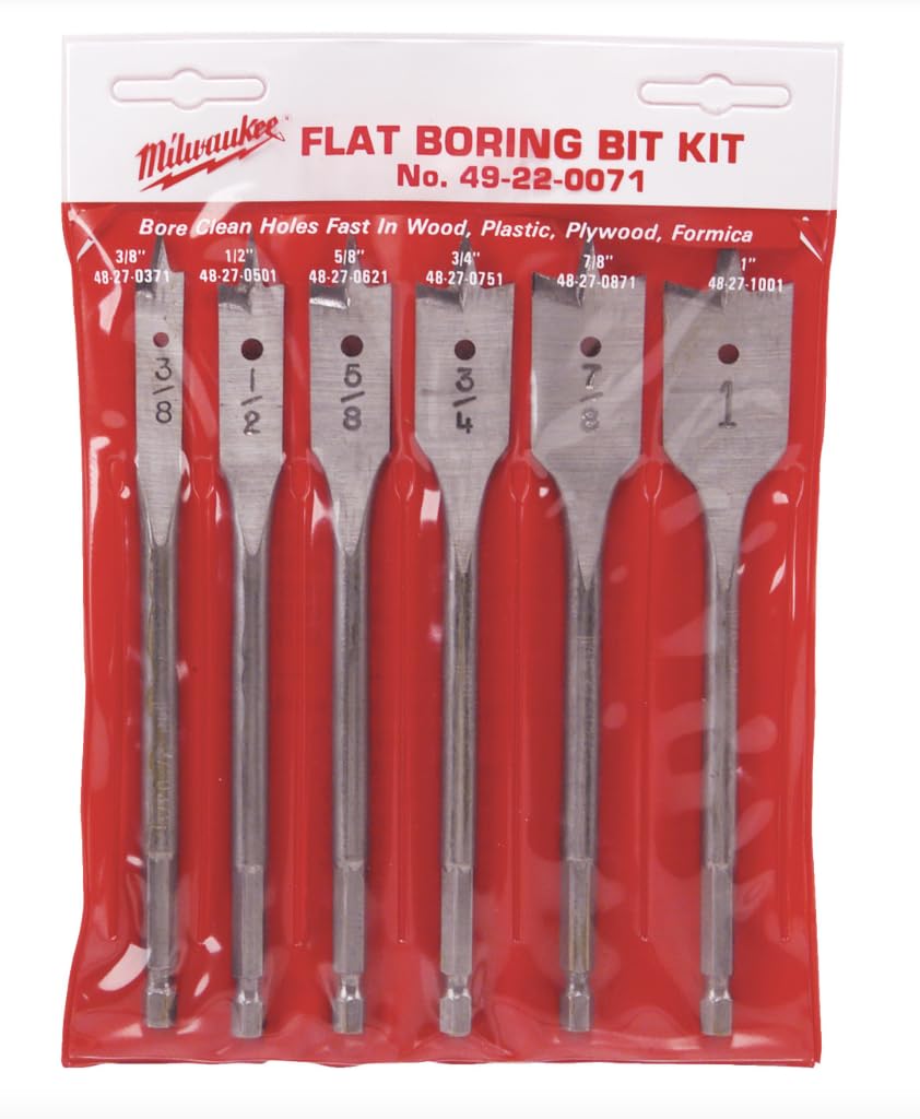 Milwaukee 6" Spade Bit Kit - 6 Piece -1