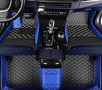 Vista 13 de Tapetes de cuero para automóvil con protección para todo tipo de clima personalizados para sedán, SUV y vehículos deportivos, impermeables (3D ROJO)