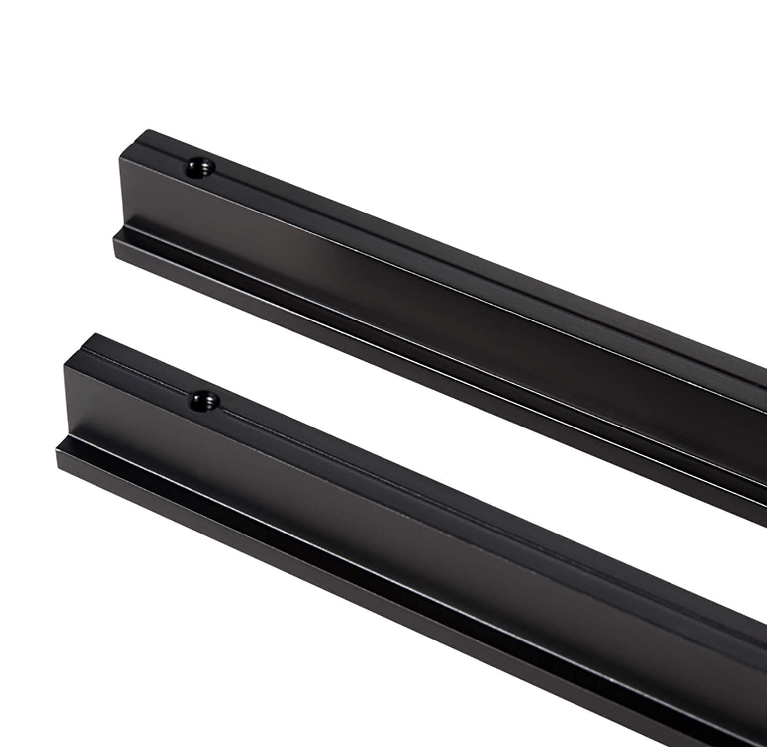 Qrity2 Pcs Black Aluminum Alloy Cabinet Handle, Overall Length 600mm, Kitchen Drawer Rod Handle for Furniture