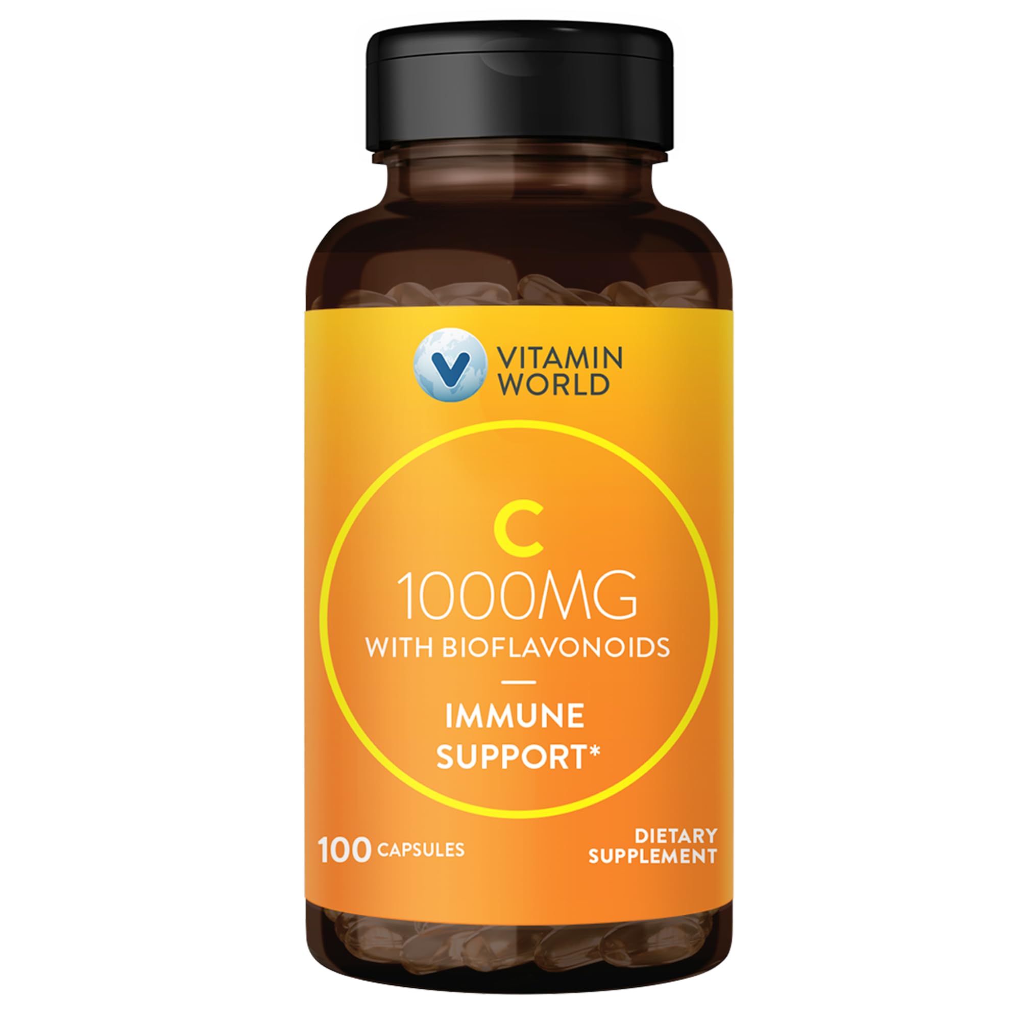 Vitamin World Vitamin C 1000 mg with Bioflavonoids, 100 Capsules