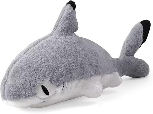 Miniatura 1 de Peluche de tiburón gigante, almohadas de felpa grandes de tiburón ballena de 27.6 pulgadas, juguete de peluche de tiburón suave, regalos para niños