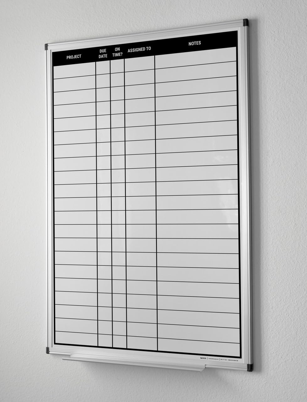 Creative Safety Supply Project Planning Portrait Whiteboard (36" x 24")