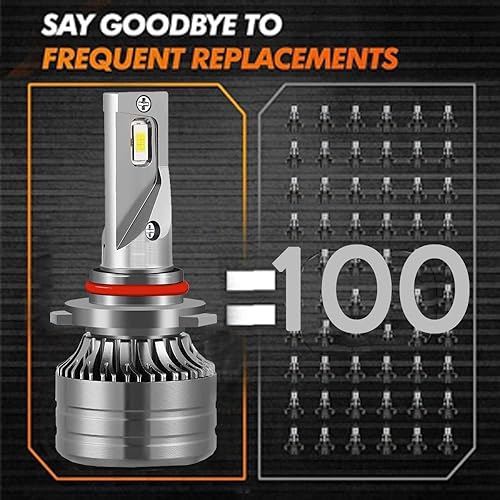 Miniatura 6 de Bombillas LED 9008H13 aptas para Ford F150 2004-2014 F250 F350 2005-2020 bombillas de doble haz alto y bajo, halógenas de repuesto, 6500 K súper